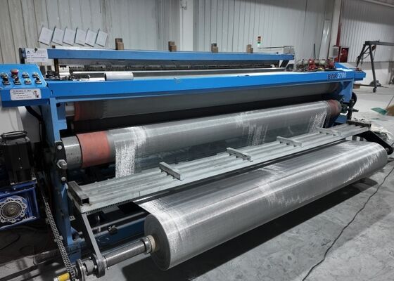 Filtro de aluminio de trabajo ligero máquina de tejido de alambre de metal telar 2700mm de ancho