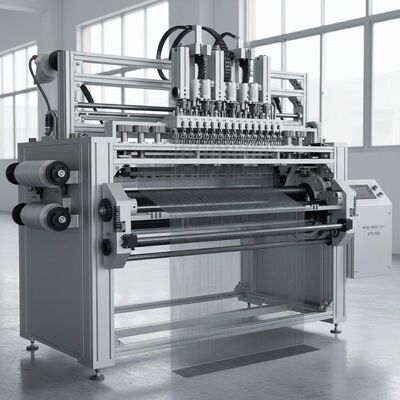 Fully CNC high-strength aluminum alloy wire mesh weaving machines are mainly used for window screen products.