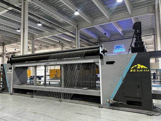 SLW‑58A 5‑Axis Linkage CNC Gabion Mesh Weaving Machine