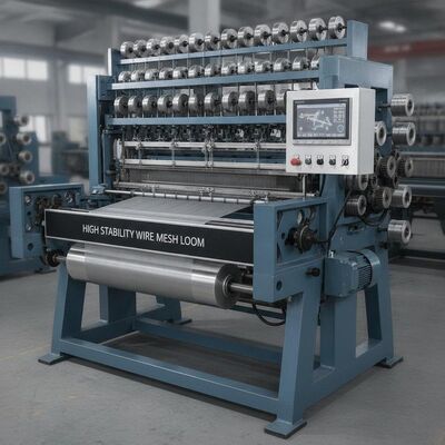 High Stability Wire Mesh Loom Machine for Precision Metal Weaving